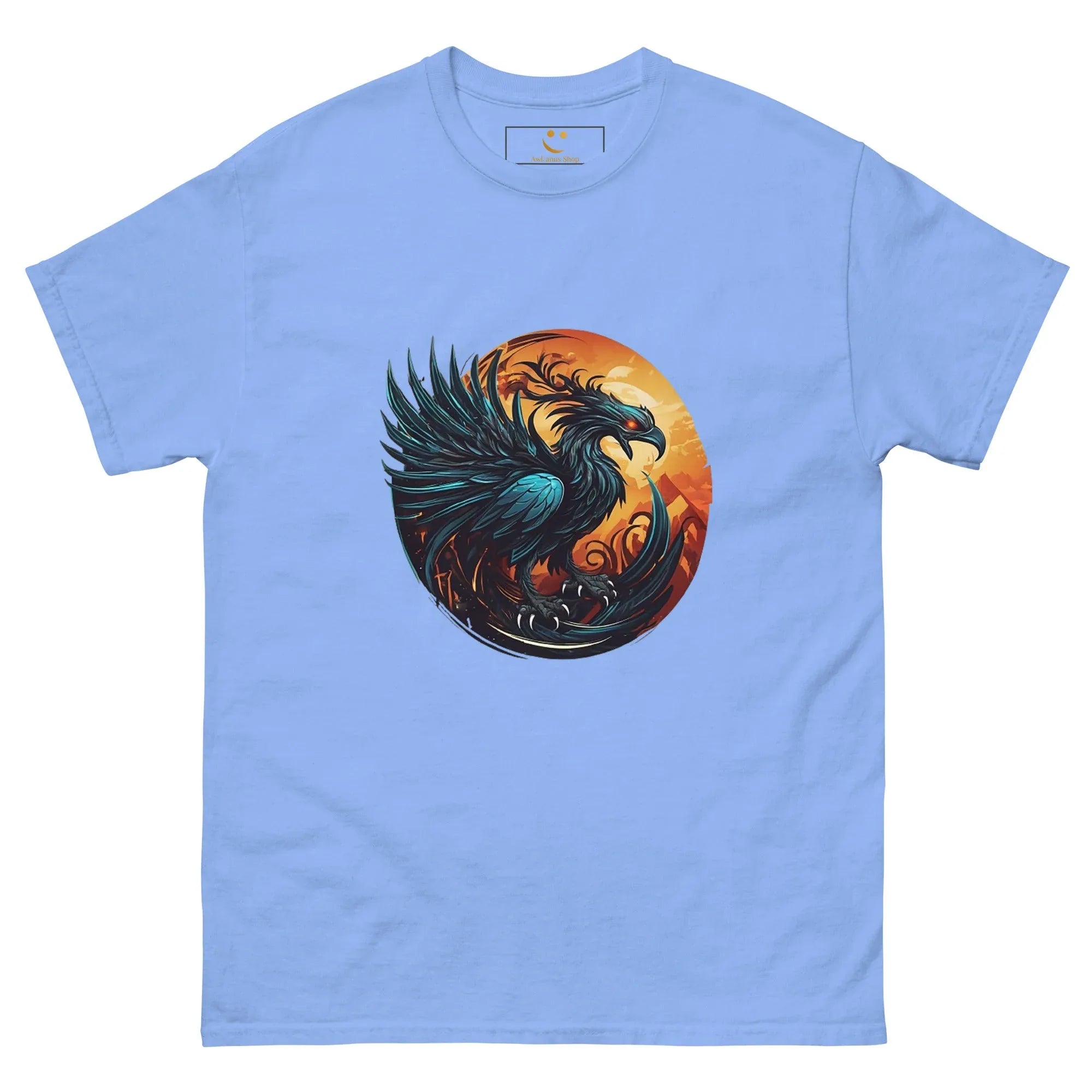 Men's | Phoenix Classic Tee Carolina Blue t-shirt AwRans Clothing mens-classic-tee-carolina-blue-front-661c3aca85723