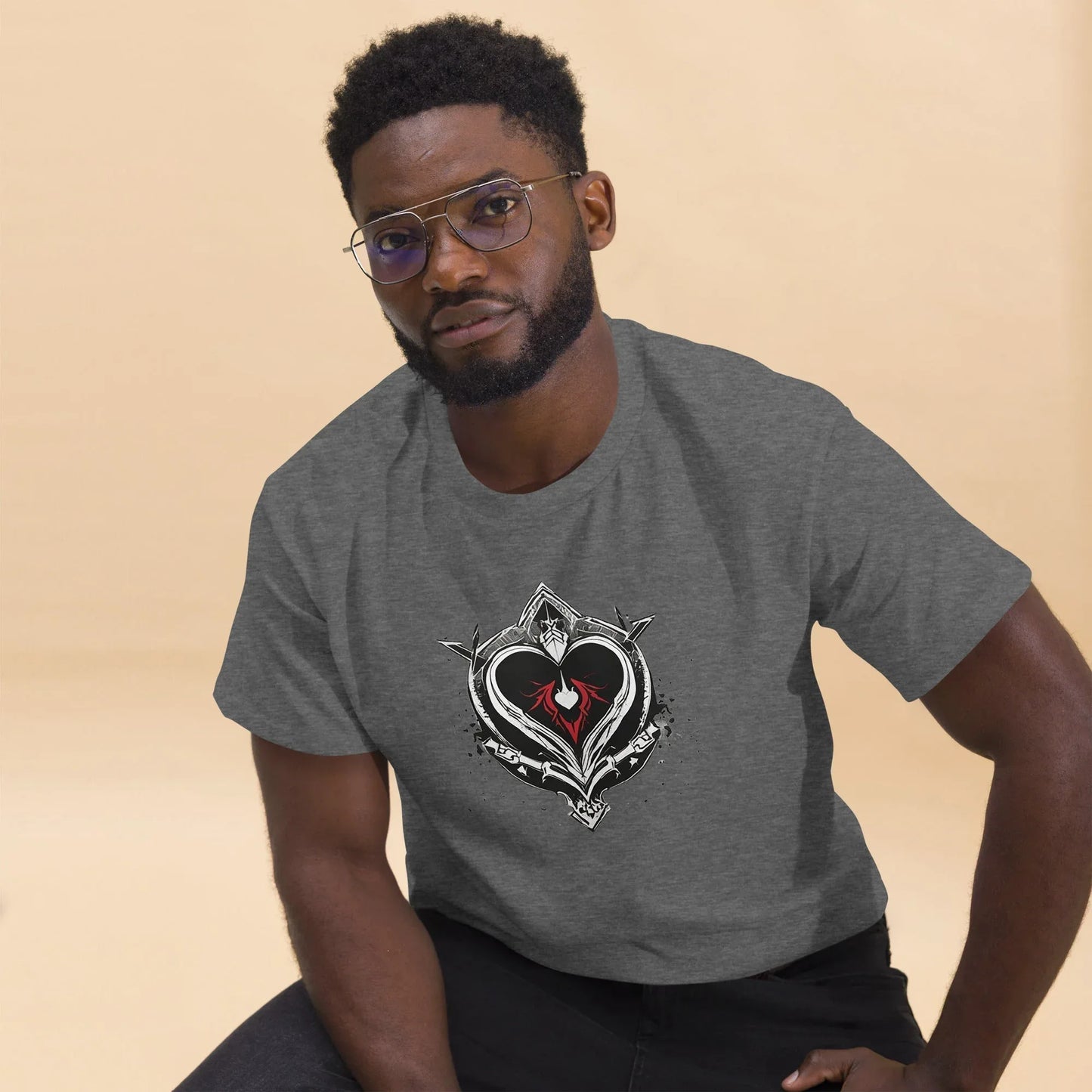 Men's | Black Heart Candle Classic Tee - AwRans Clothing
