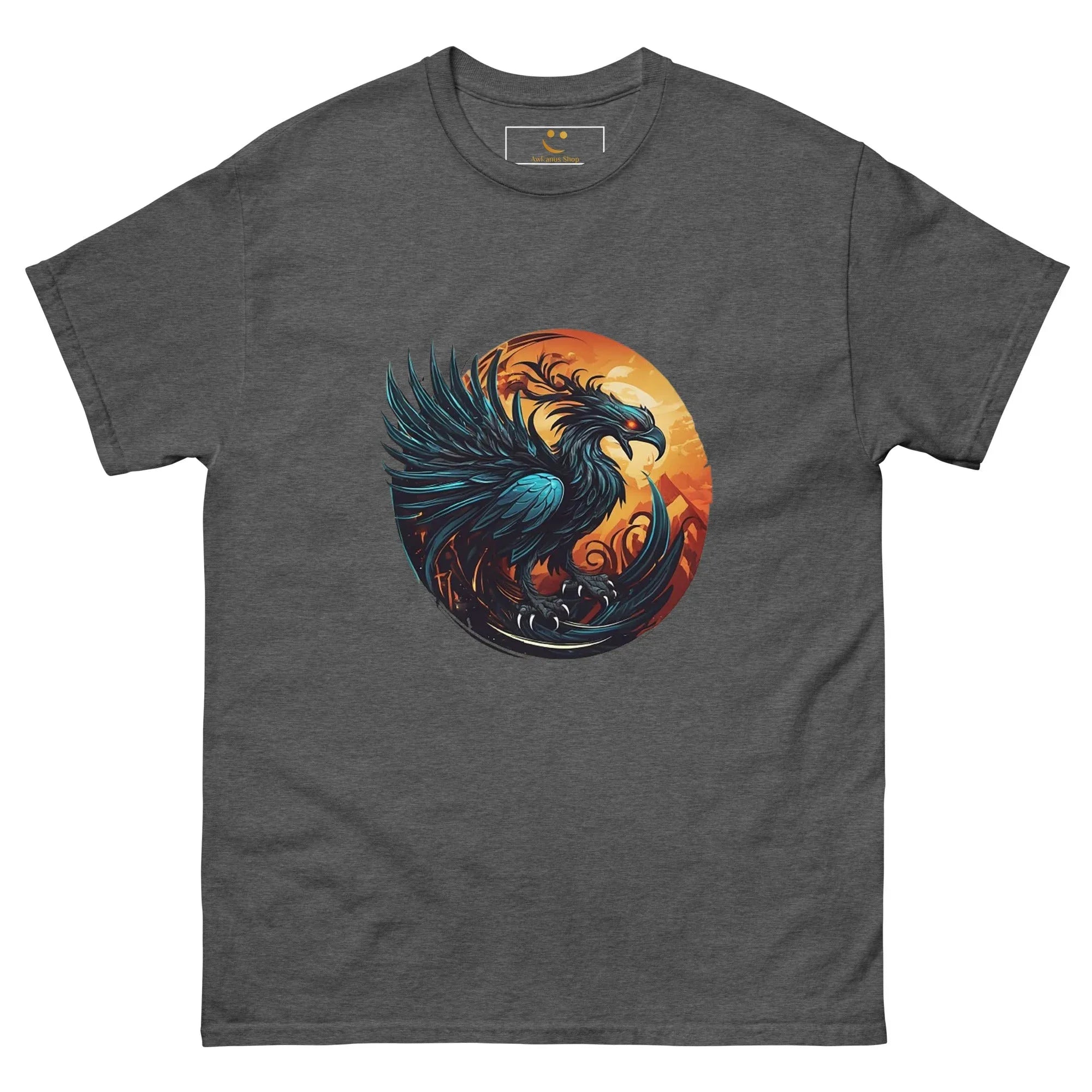 Men's | Phoenix Classic Tee Dark Heather t-shirt AwRans Clothing mens-classic-tee-dark-heather-front-661c3aca7b7be