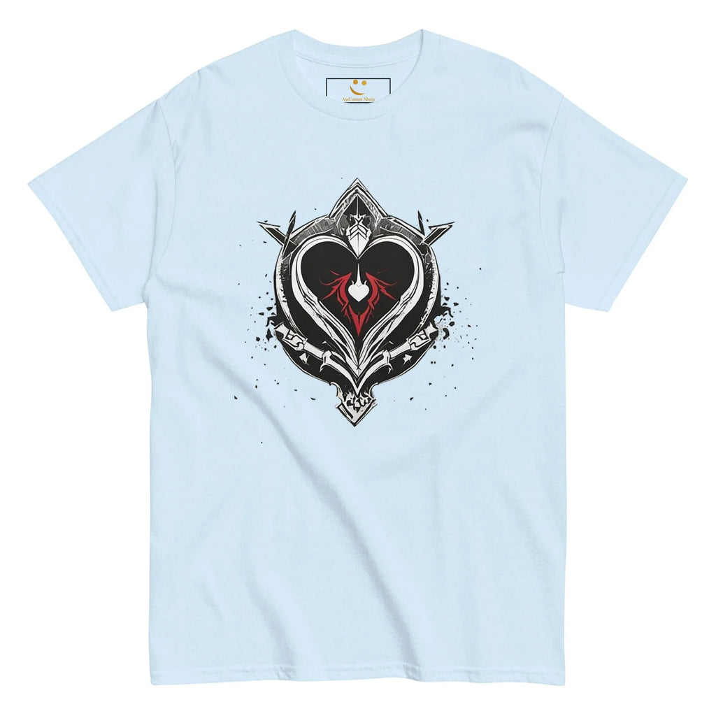 Men's | Black Heart Candle Classic Tee t-shirt AwRans Clothing mens-classic-tee-light-blue-front-65f2ad6d14b79