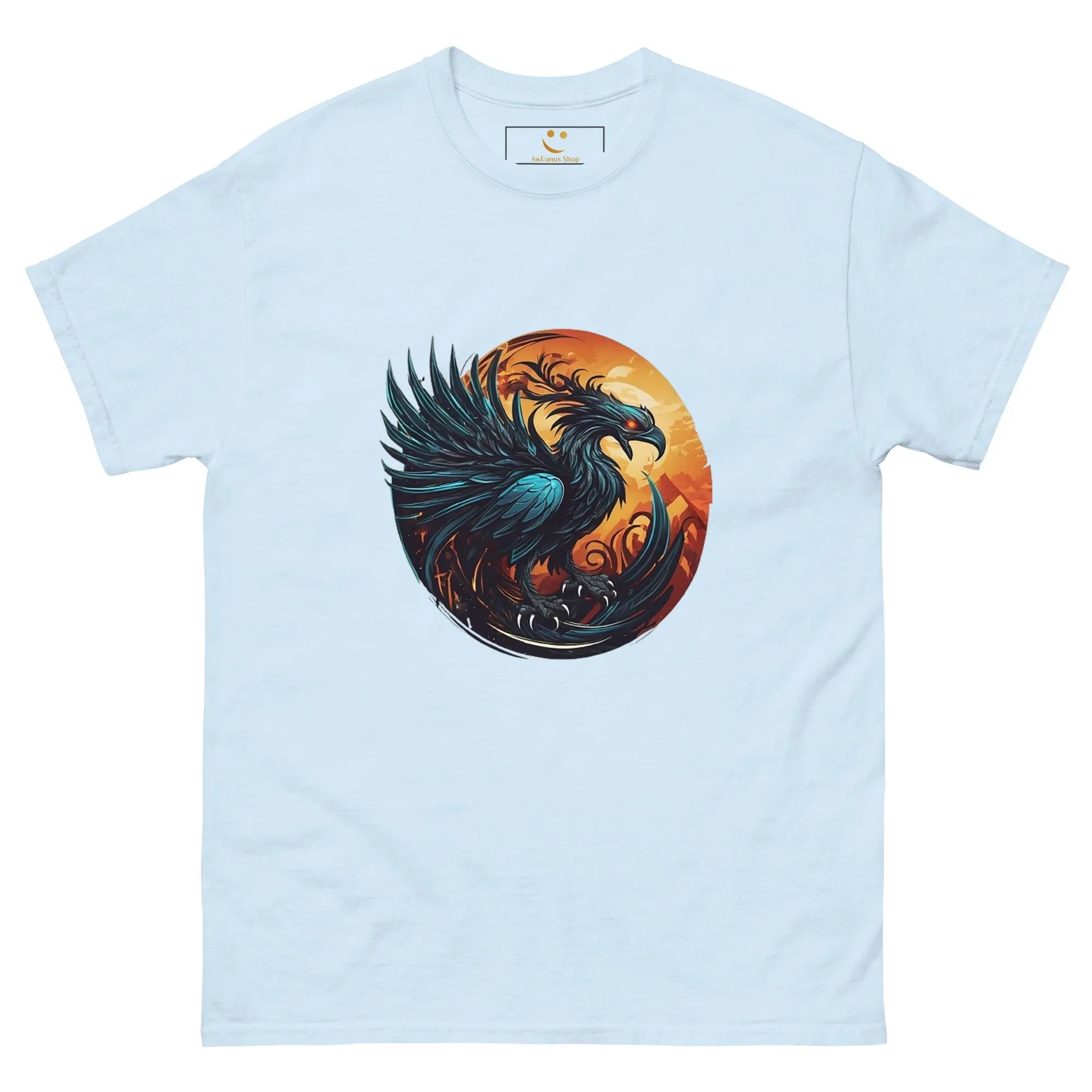 Men's | Phoenix Classic Tee Light Blue t-shirt AwRans Clothing mens-classic-tee-light-blue-front-661c3aca92995