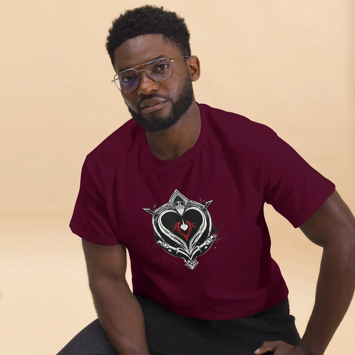 Men's | Black Heart Candle Classic Tee - AwRans Clothing