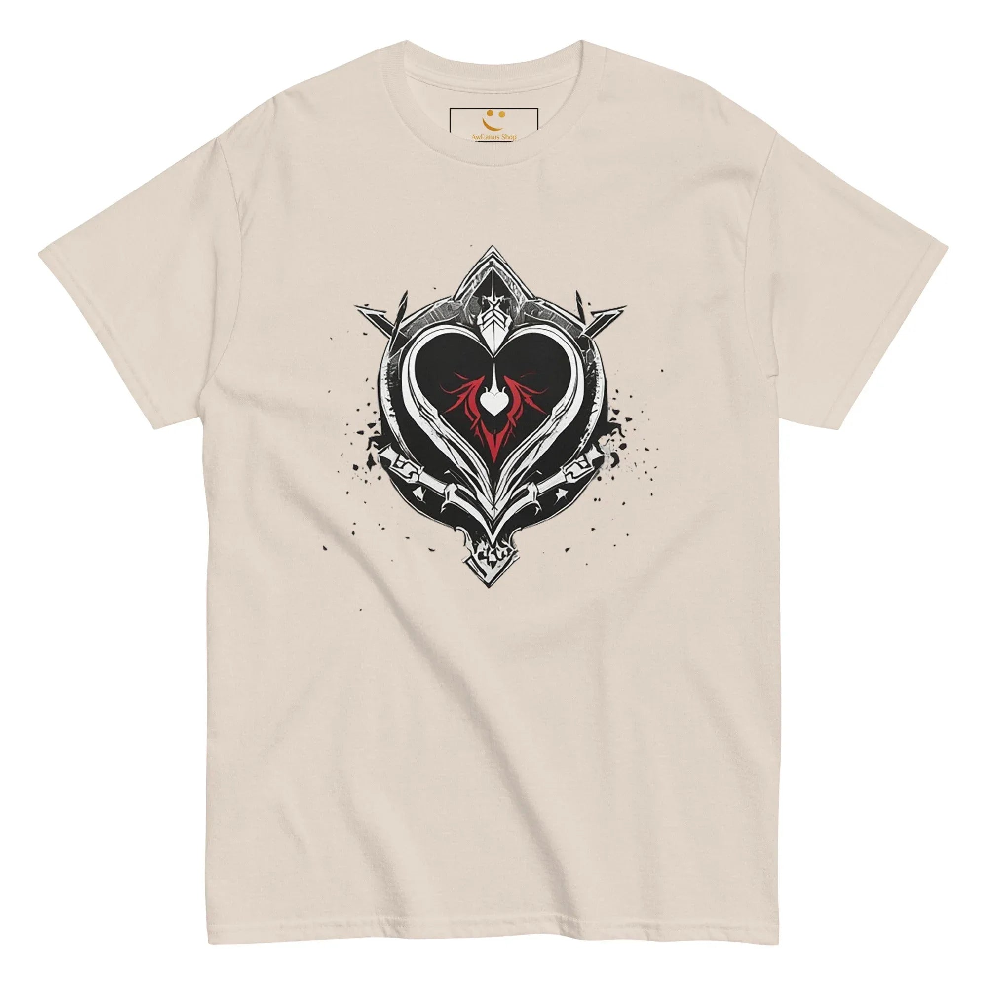 Men's | Black Heart Candle Classic Tee t-shirt AwRans Clothing mens-classic-tee-natural-front-65f2ad6d0a5ff