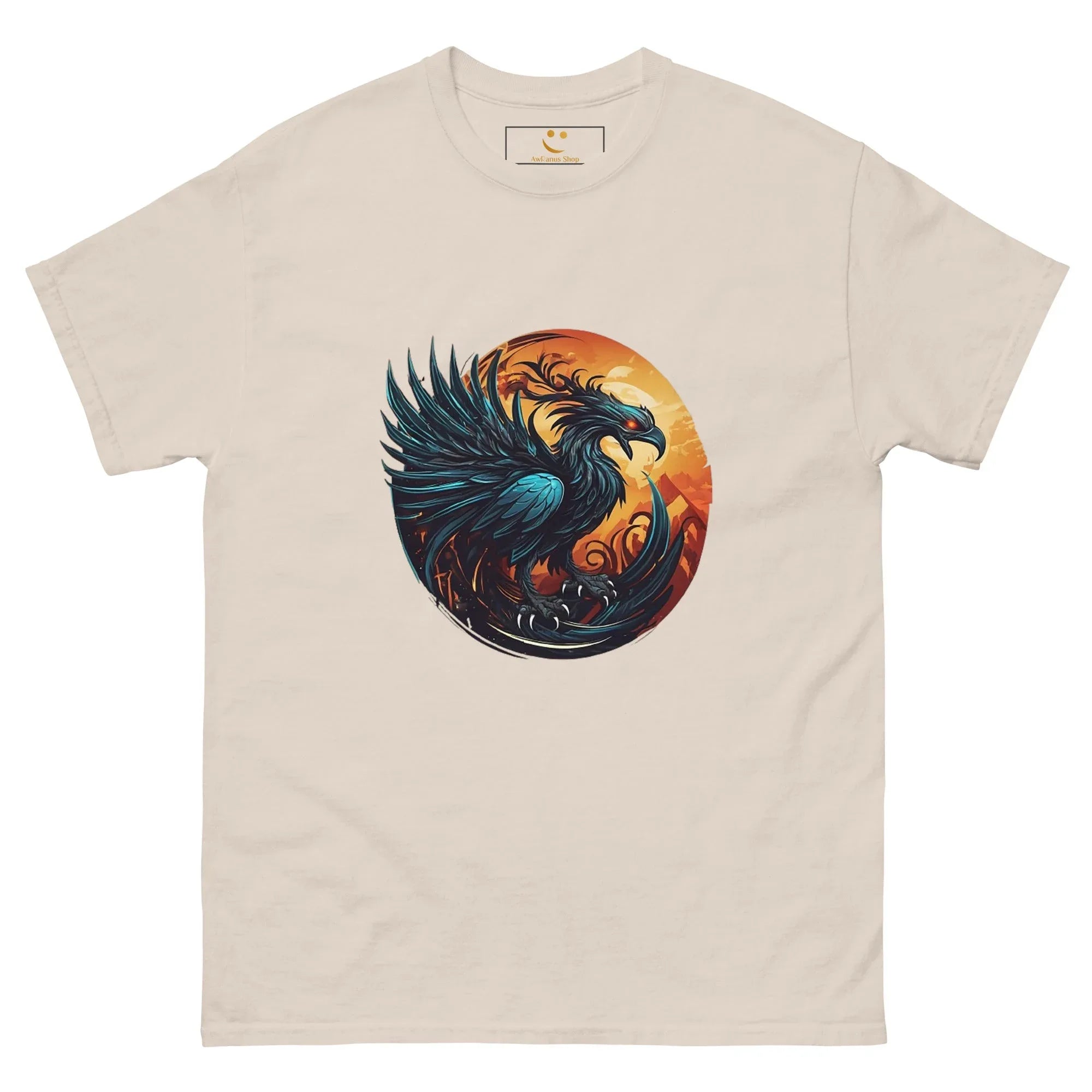 Men's | Phoenix Classic Tee Natural t-shirt AwRans Clothing mens-classic-tee-natural-front-661c3aca8ef35