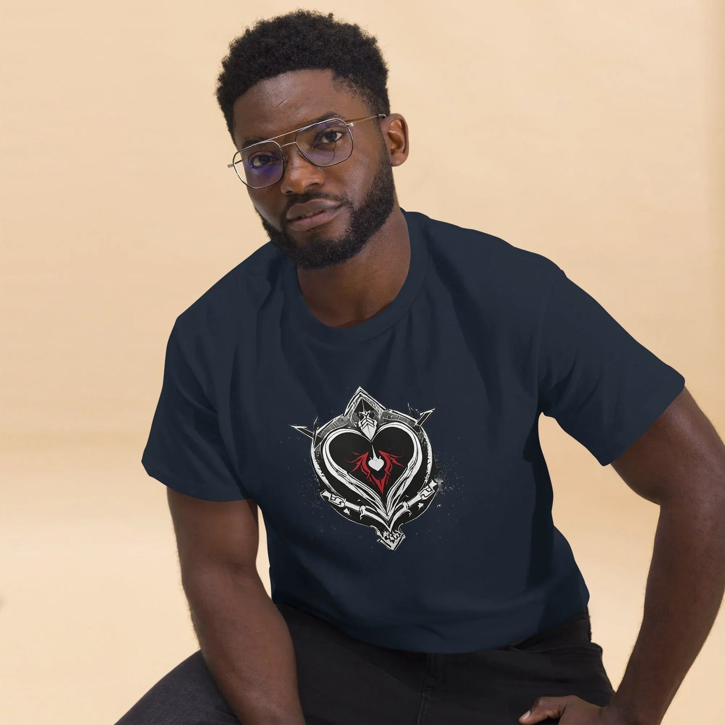 Men's | Black Heart Candle Classic Tee - AwRans Clothing