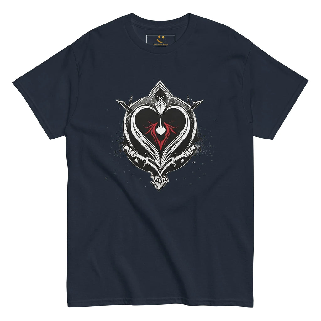 Men's | Black Heart Candle Classic Tee t-shirt AwRans Clothing mens-classic-tee-navy-front-65f2ad6cc6fa9