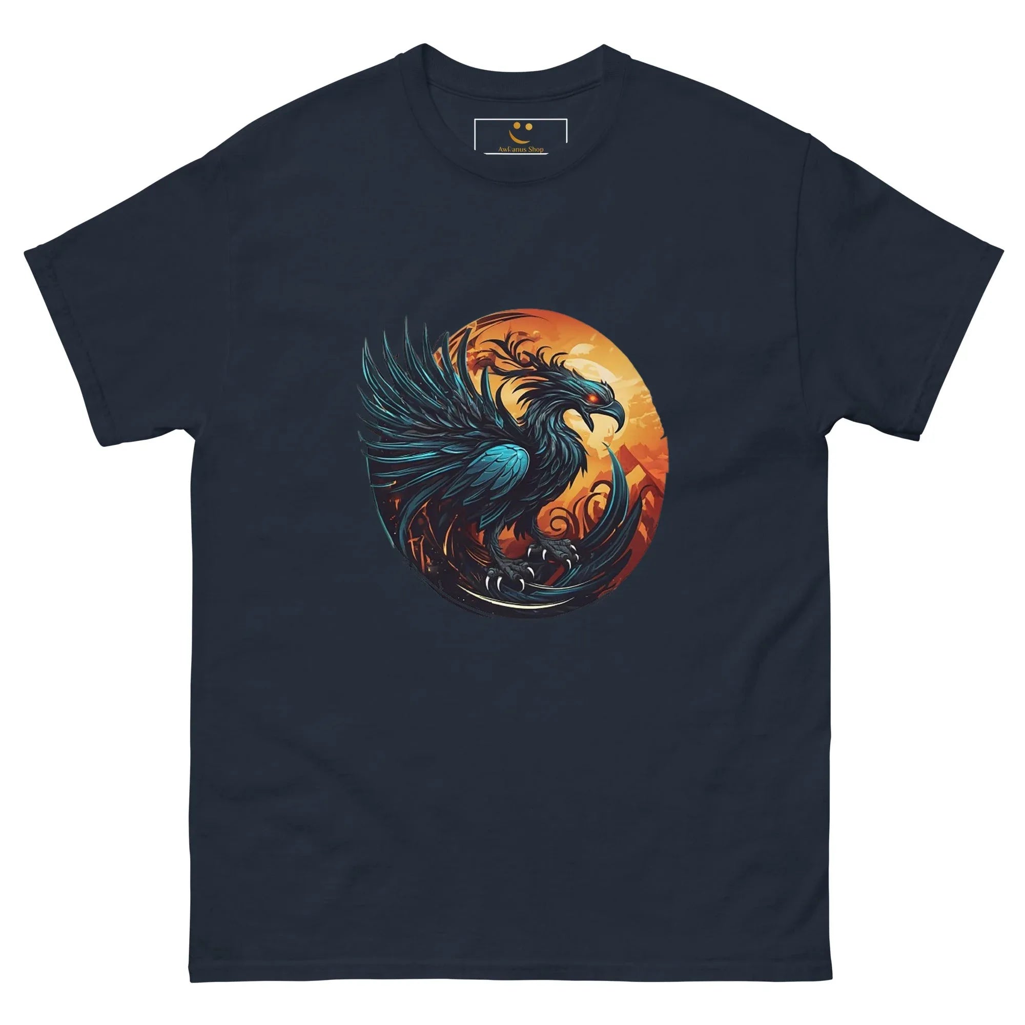 Men's | Phoenix Classic Tee Navy t-shirt AwRans Clothing mens-classic-tee-navy-front-661c3aca7161b