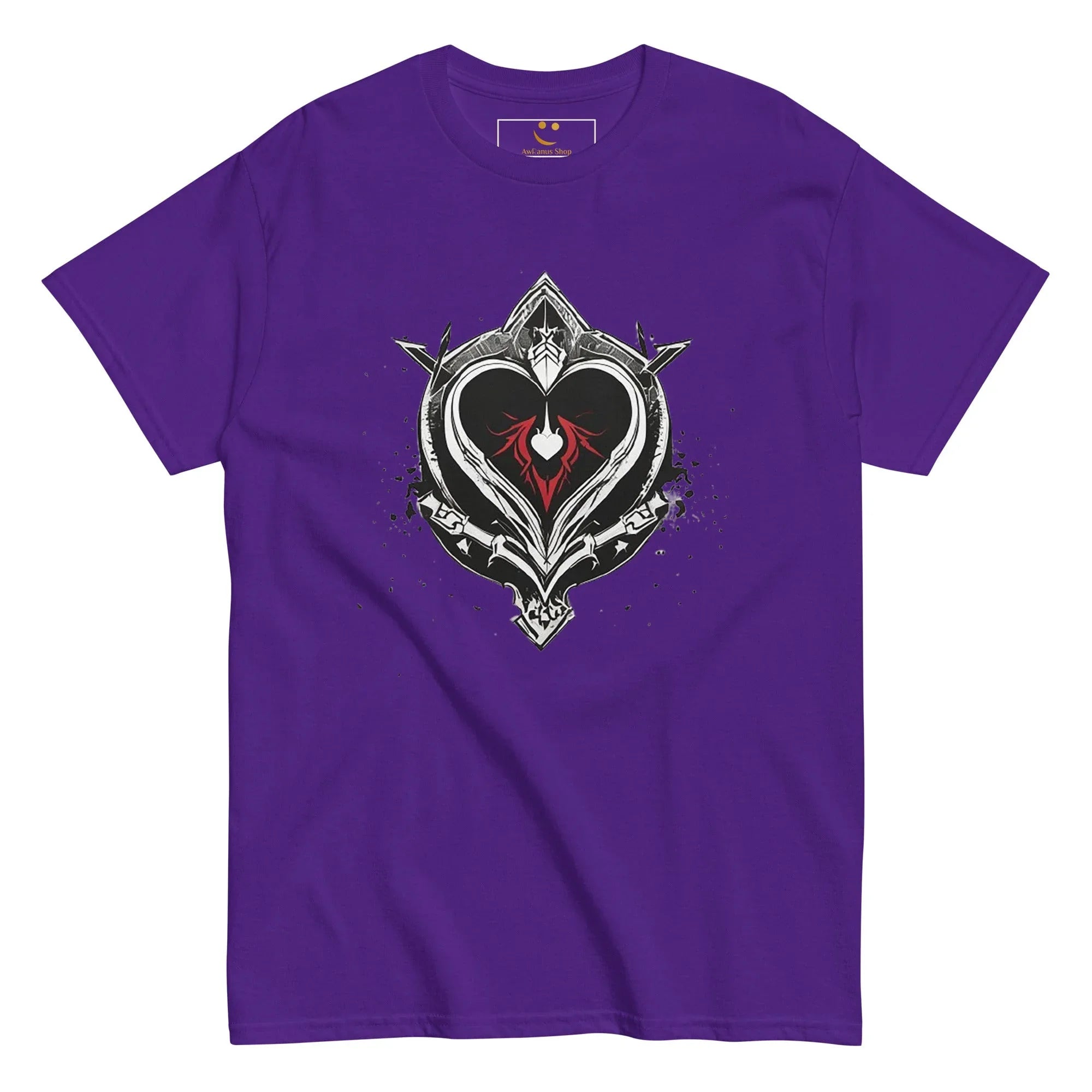 Men's | Black Heart Candle Classic Tee t-shirt AwRans Clothing mens-classic-tee-purple-front-65f2ad6cc8890