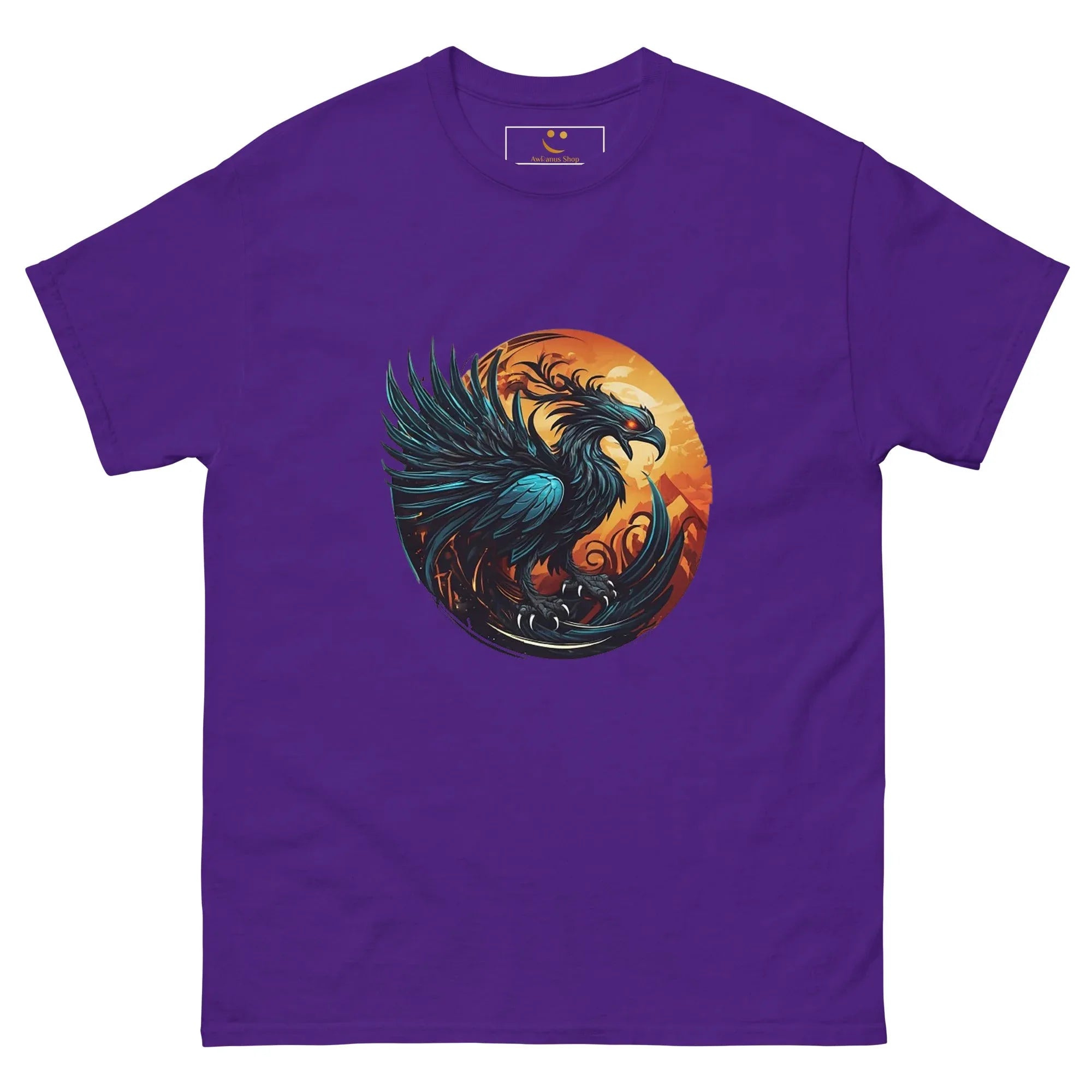 Men's | Phoenix Classic Tee Purple t-shirt AwRans Clothing mens-classic-tee-purple-front-661c3aca725bf
