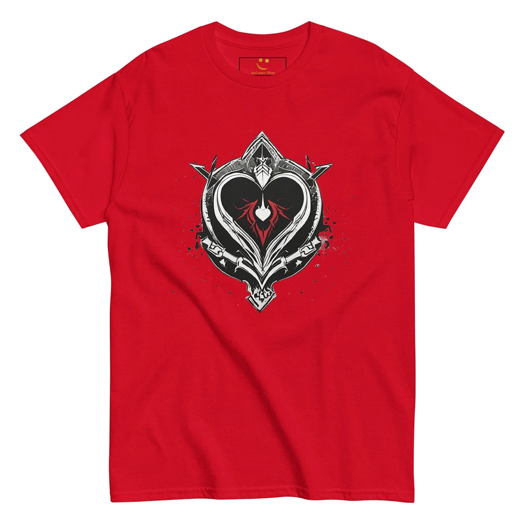 Men's | Black Heart Candle Classic Tee t-shirt AwRans Clothing mens-classic-tee-red-front-65f2ad6ccc496