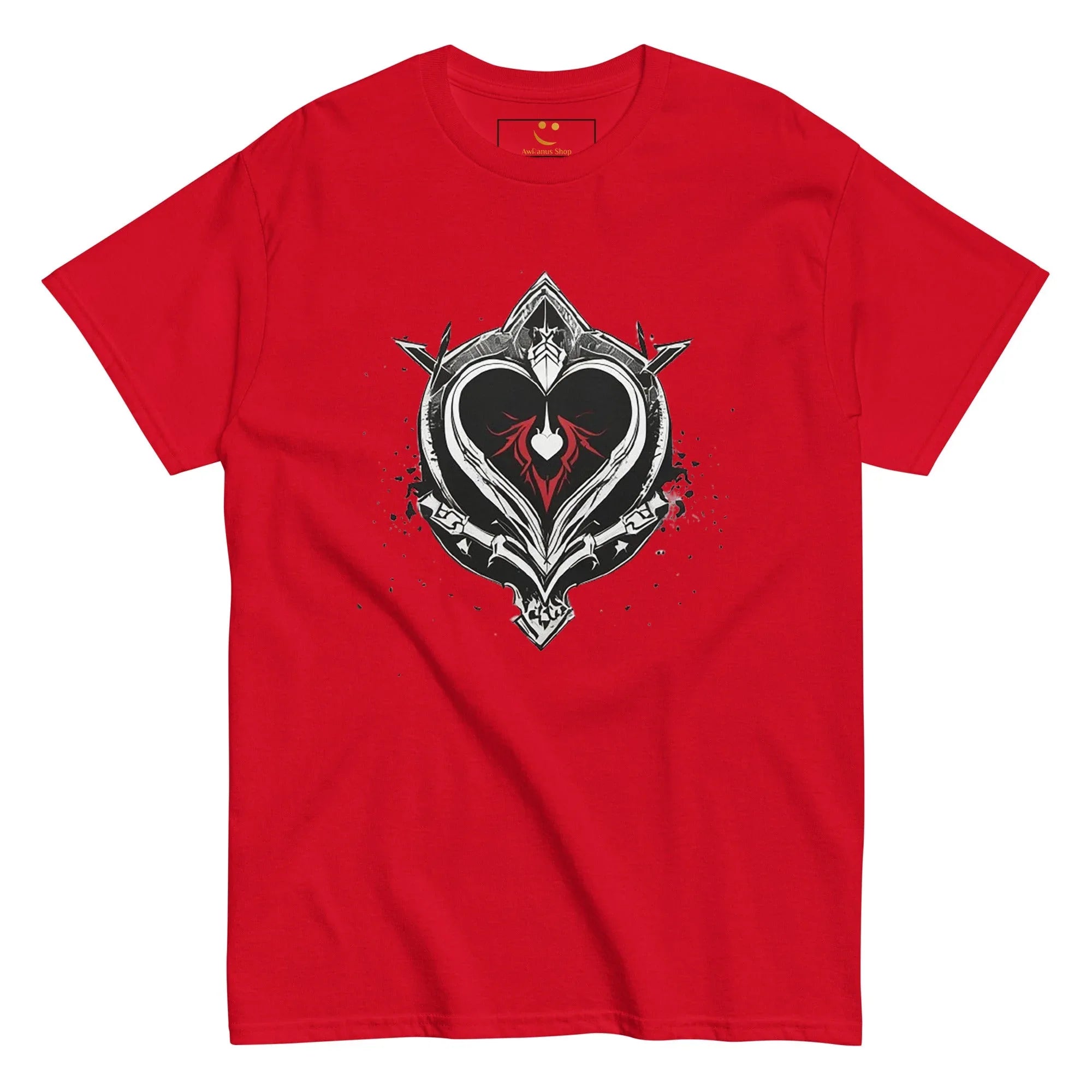Men's | Black Heart Candle Classic Tee t-shirt AwRans Clothing mens-classic-tee-red-front-65f2ad6ccc496