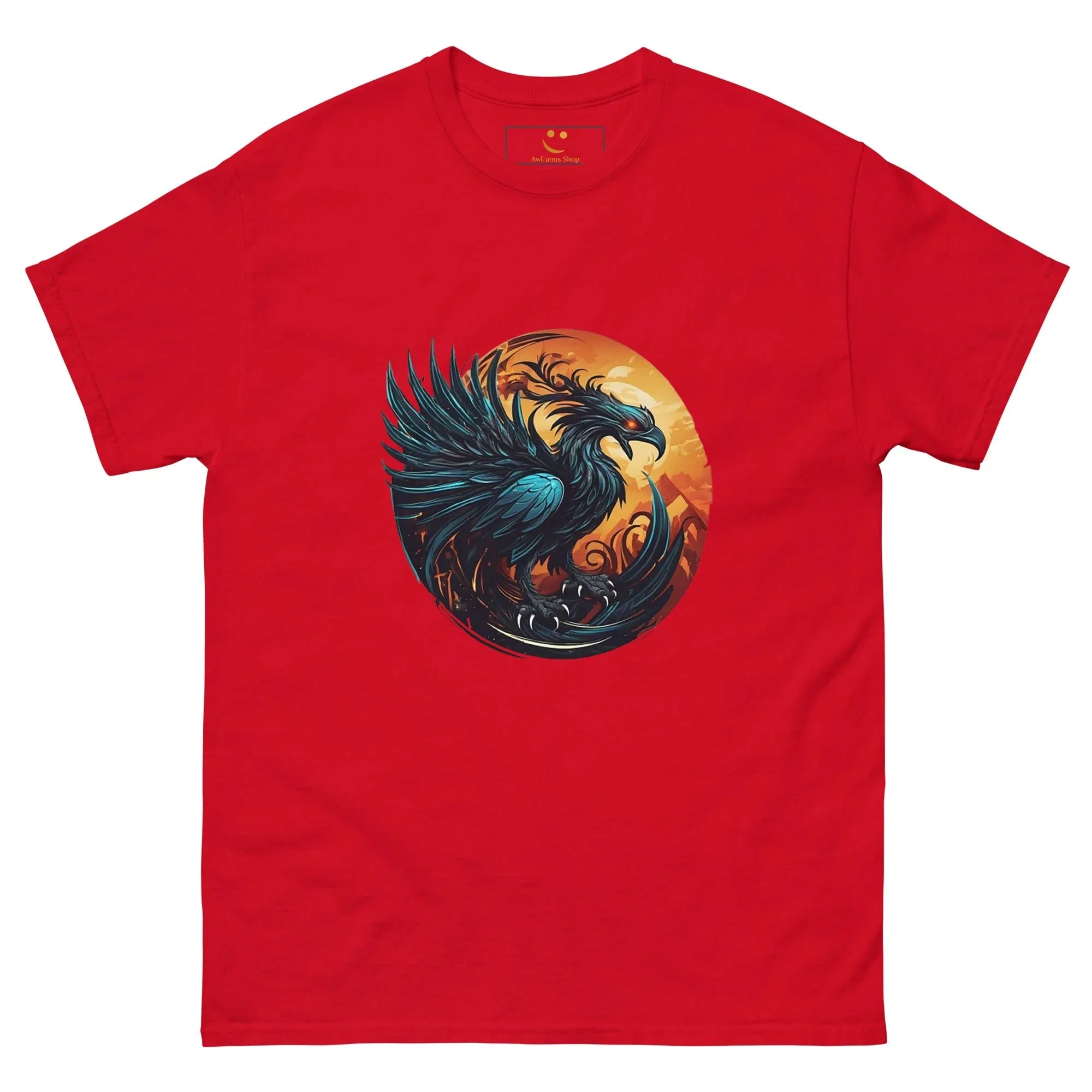 Men's | Phoenix Classic Tee Red t-shirt AwRans Clothing mens-classic-tee-red-front-661c3aca736ea