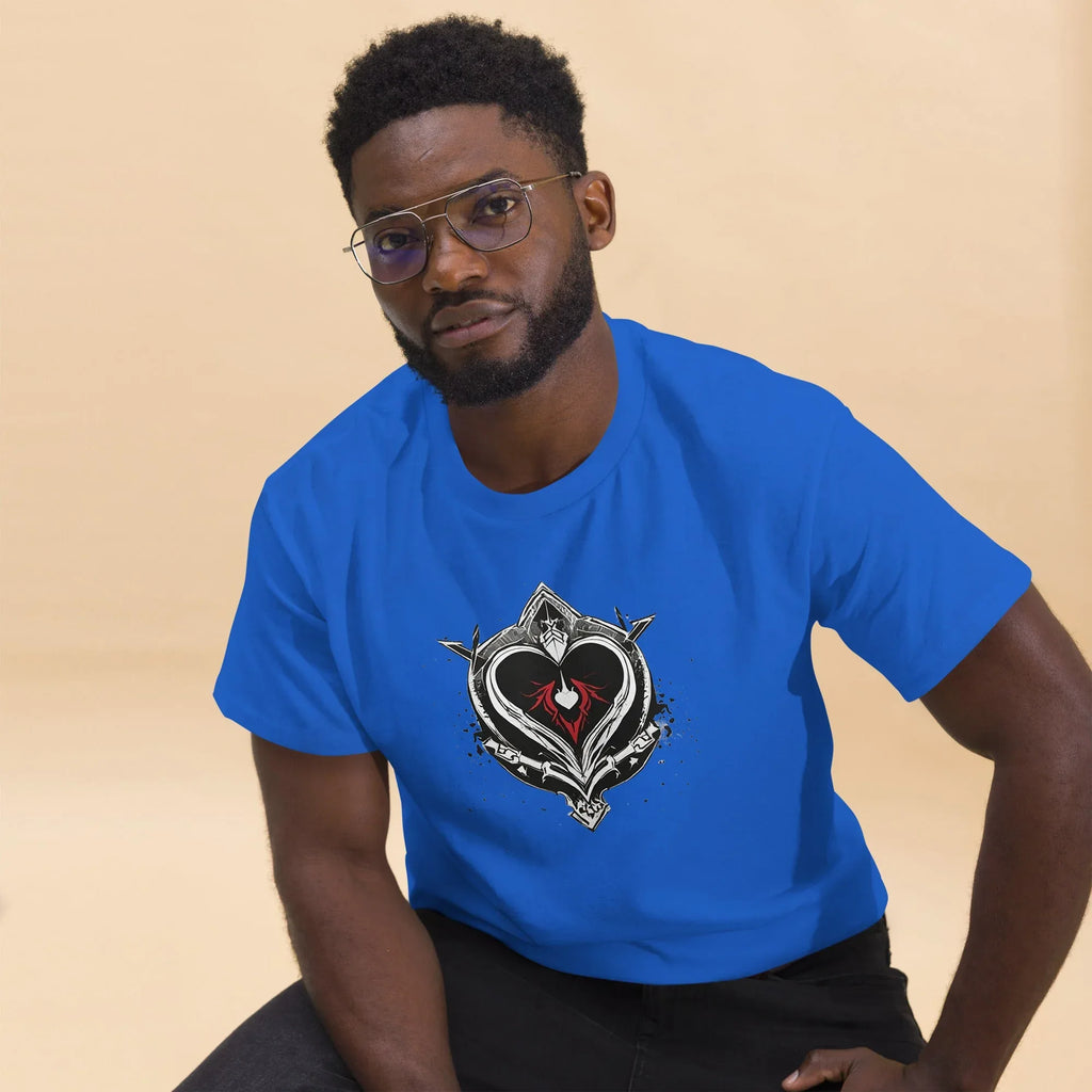 Men's | Black Heart Candle Classic Tee t-shirt AwRans Clothing mens-classic-tee-royal-front-2-65f2ad6d48d01