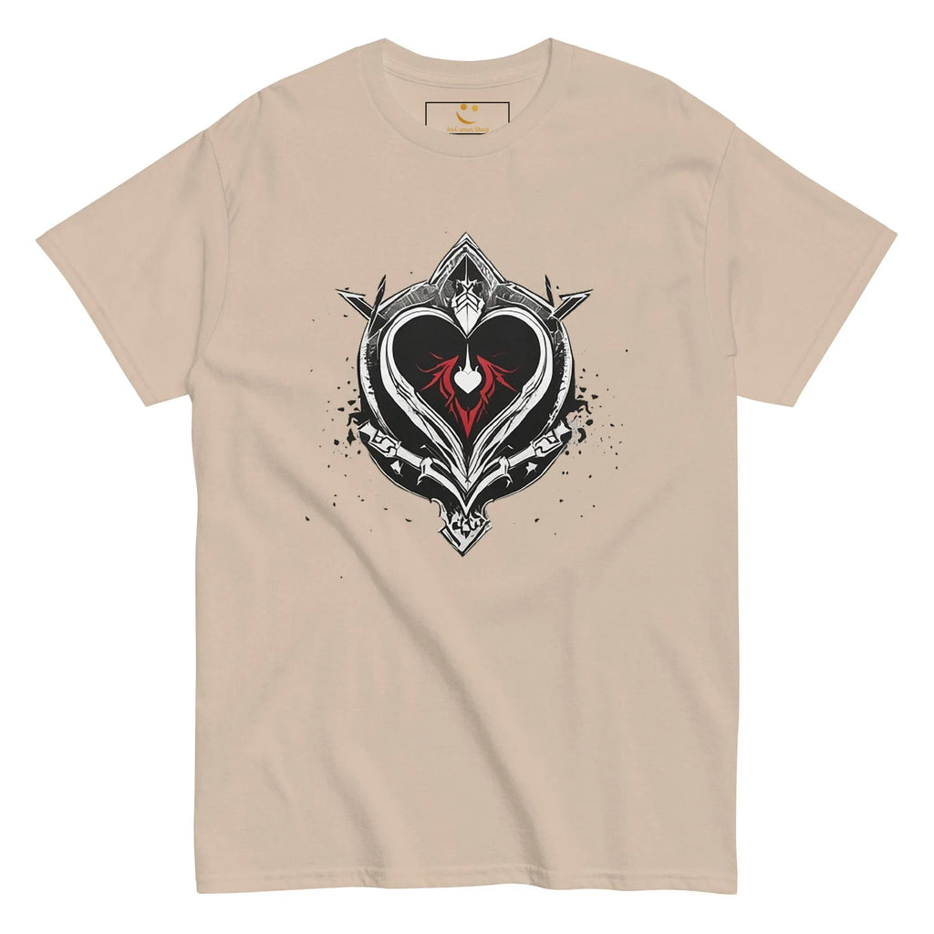 Men's | Black Heart Candle Classic Tee t-shirt AwRans Clothing mens-classic-tee-sand-front-65f2ad6cefaf8