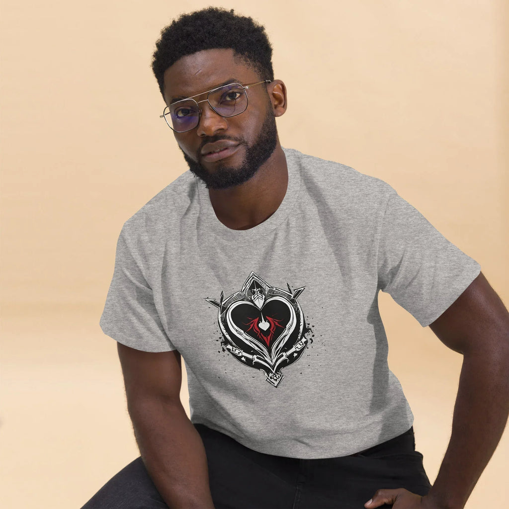 Men's | Black Heart Candle Classic Tee t-shirt AwRans Clothing mens-classic-tee-sport-grey-front-2-65f2ad6d840a9