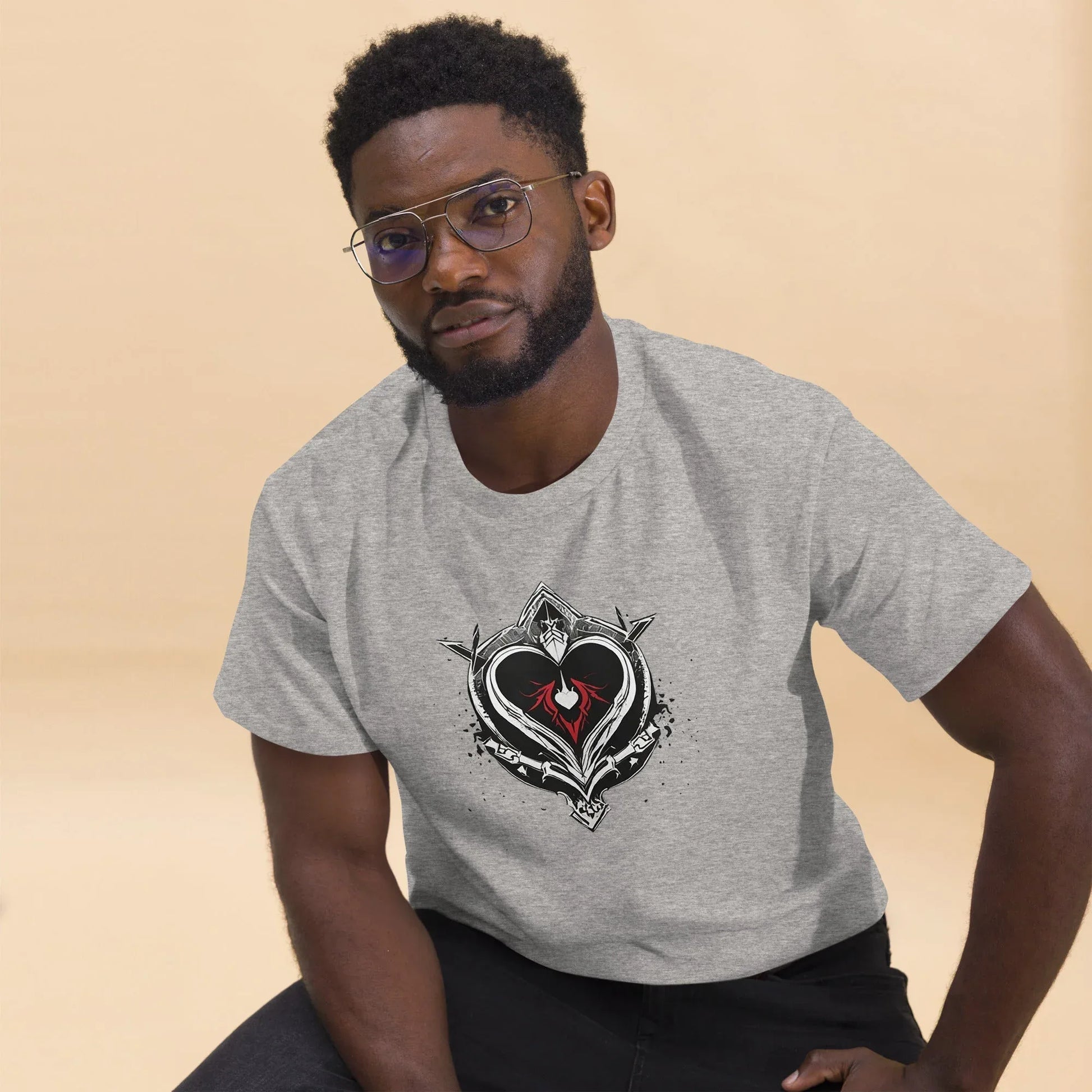 Men's | Black Heart Candle Classic Tee - AwRans Clothing