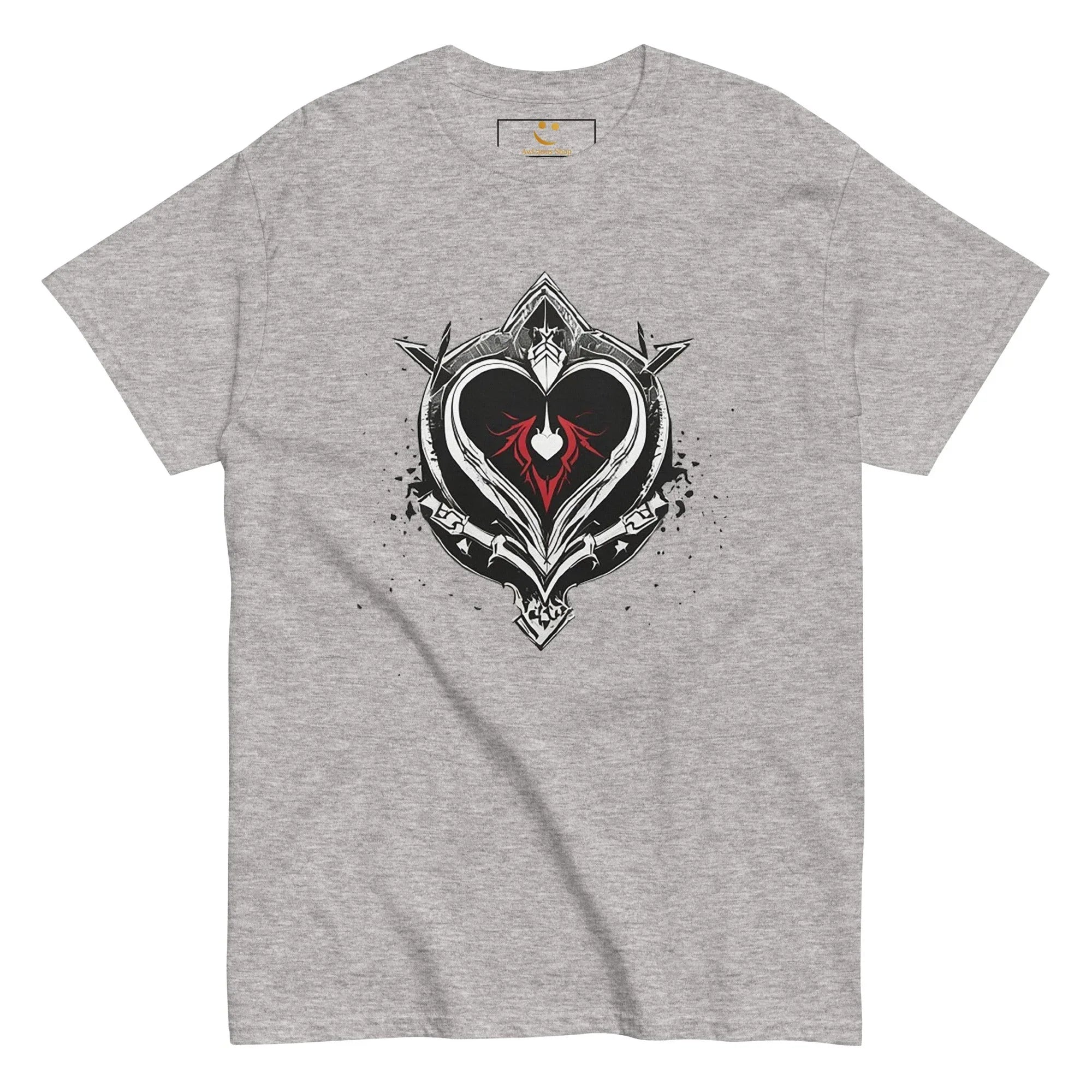 Men's | Black Heart Candle Classic Tee t-shirt AwRans Clothing mens-classic-tee-sport-grey-front-65f2ad6ceac75