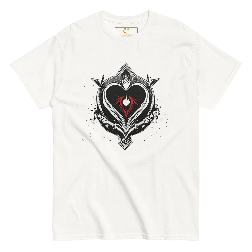 Men's | Black Heart Candle Classic Tee t-shirt AwRans Clothing mens-classic-tee-white-front-65f2ad6d215fa