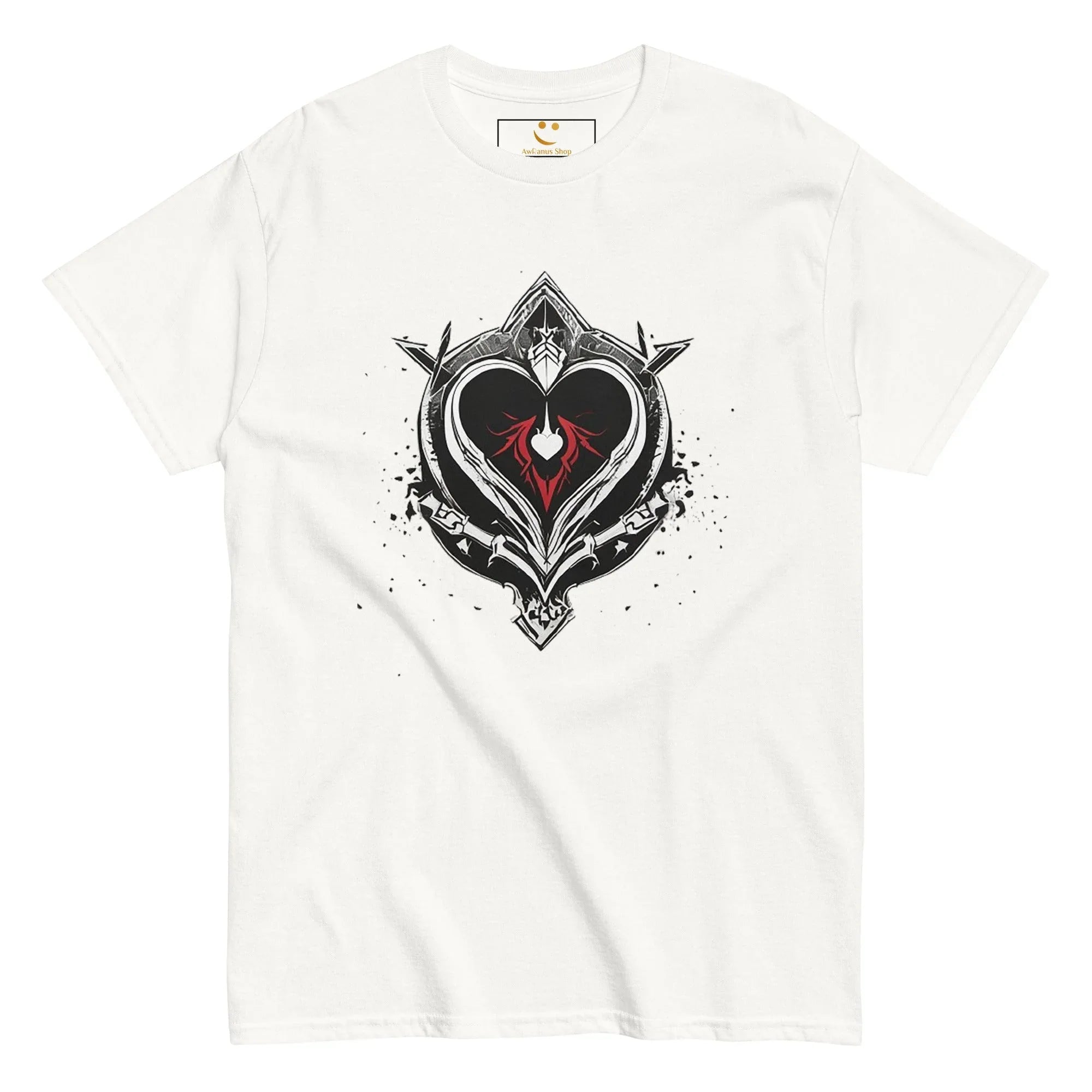 Men's | Black Heart Candle Classic Tee t-shirt AwRans Clothing mens-classic-tee-white-front-65f2ad6d215fa