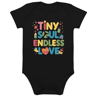 Tiny Soul Endless Love | Organic Cotton Baby Bodysuit - AwRans Clothing