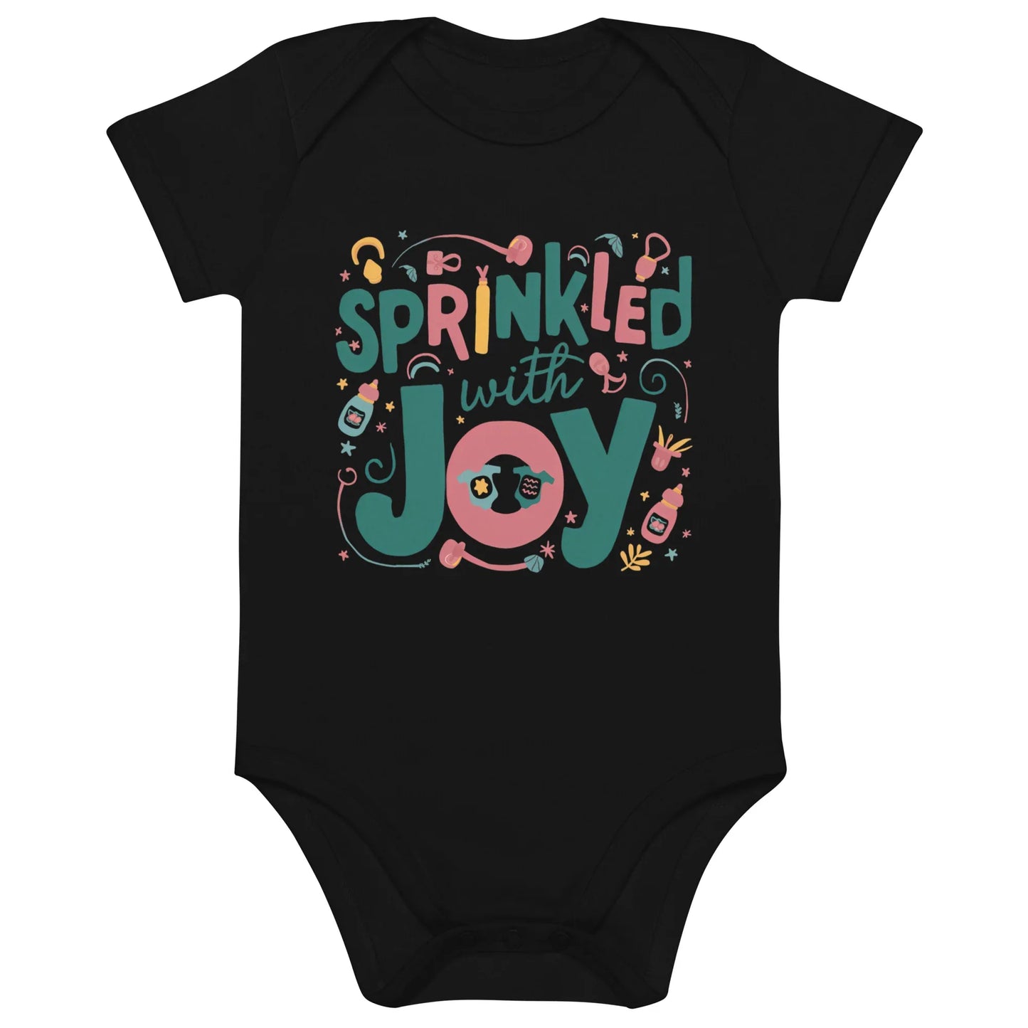 Sprinkled With Joy | Organic Cotton Baby Bodysuit - AwRans Clothing