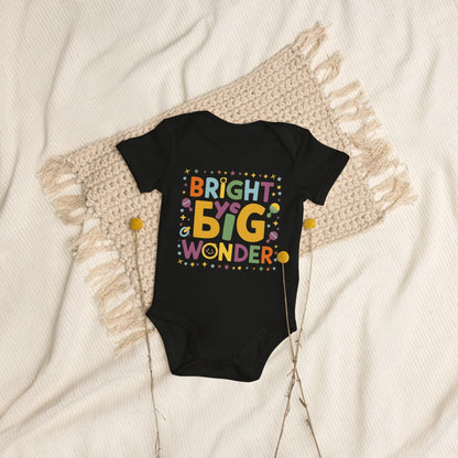 Bright Eyes Big Wonder | Organic Cotton Baby Bodysuit - AwRans Clothing