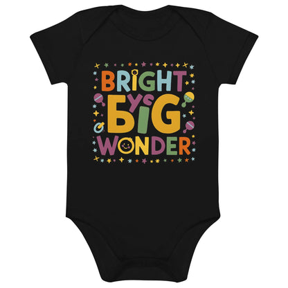 Bright Eyes Big Wonder | Organic Cotton Baby Bodysuit - AwRans Clothing