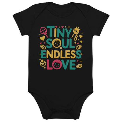 Tiny Soul Endless Love | Organic Cotton Baby Bodysuit - AwRans Clothing