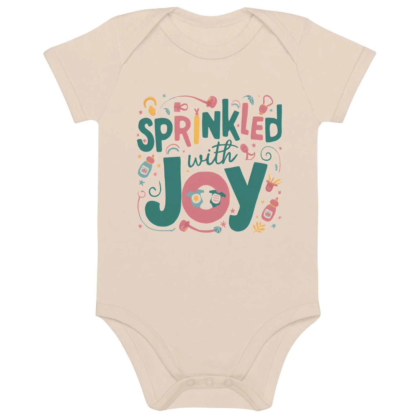 Sprinkled With Joy | Organic Cotton Baby Bodysuit - AwRans Clothing