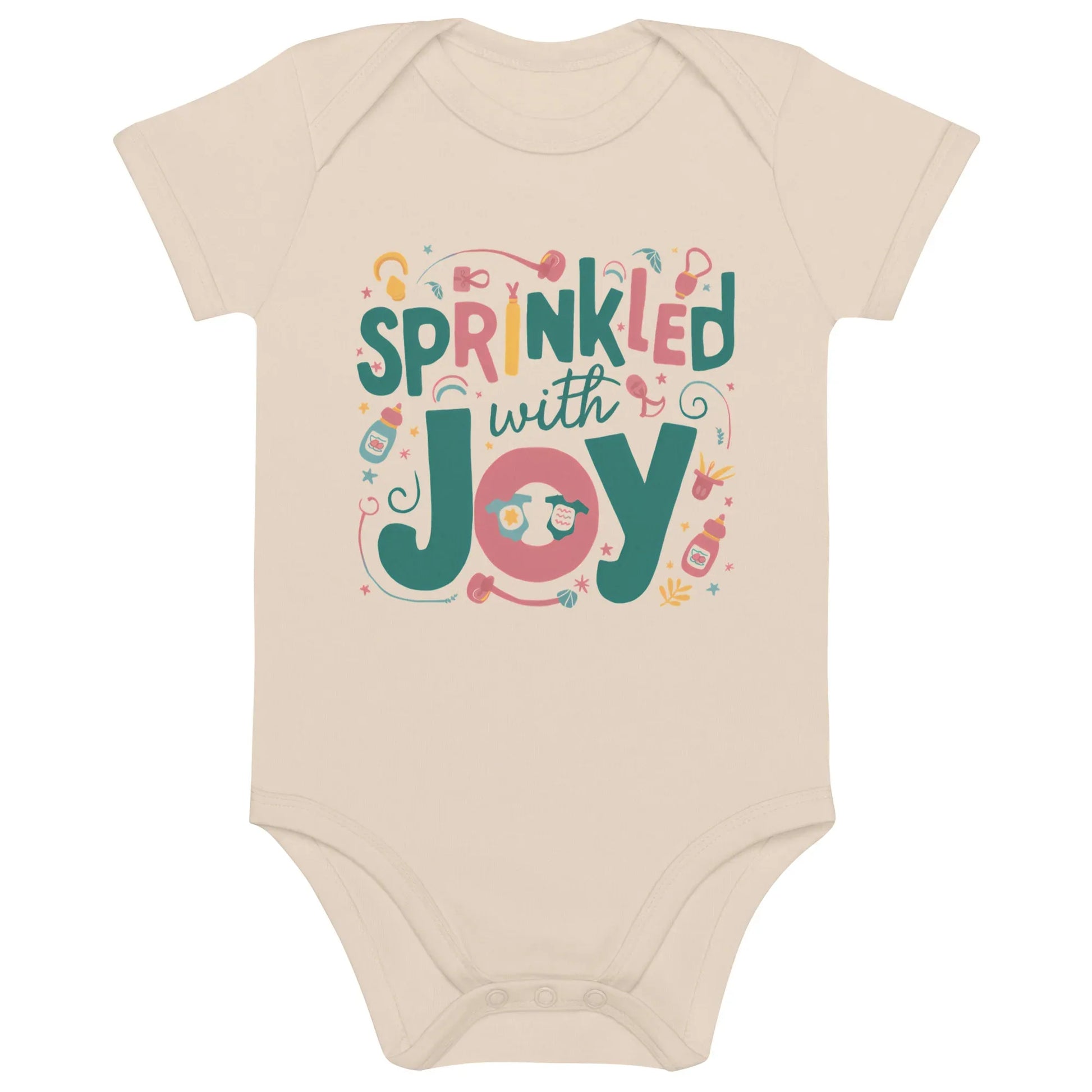 Sprinkled With Joy | Organic Cotton Baby Bodysuit - AwRans Clothing