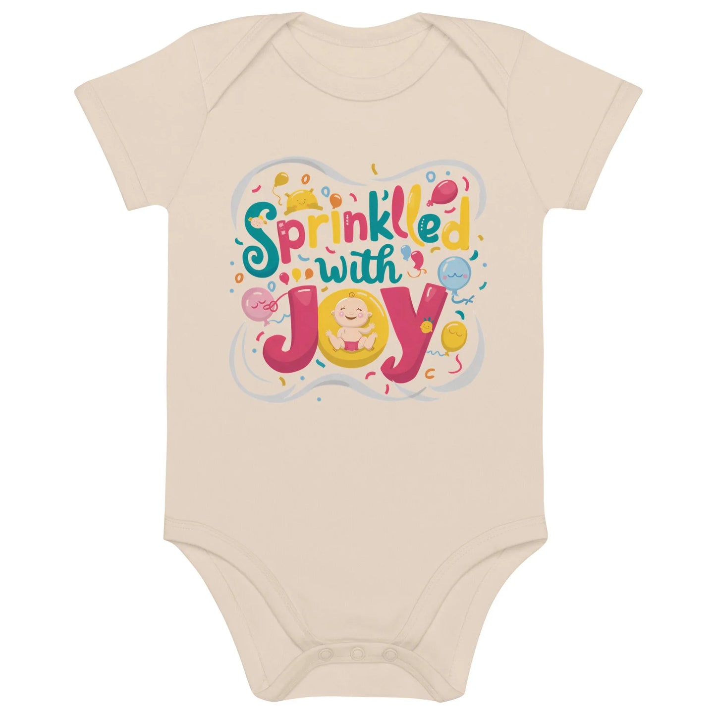 Sprinkled With Joy | Organic Cotton Baby Bodysuit - AwRans Clothing