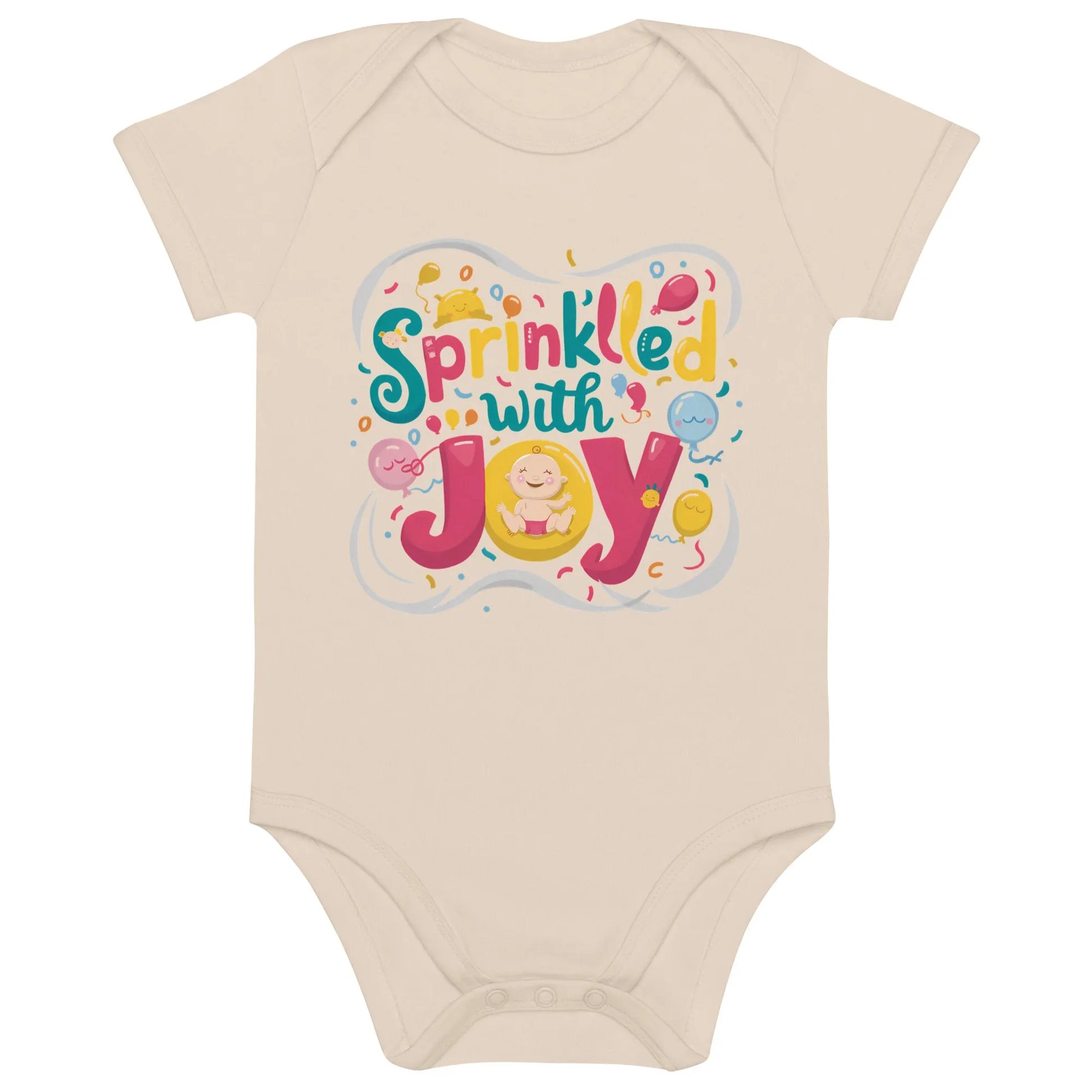 Sprinkled With Joy | Organic Cotton Baby Bodysuit - AwRans Clothing