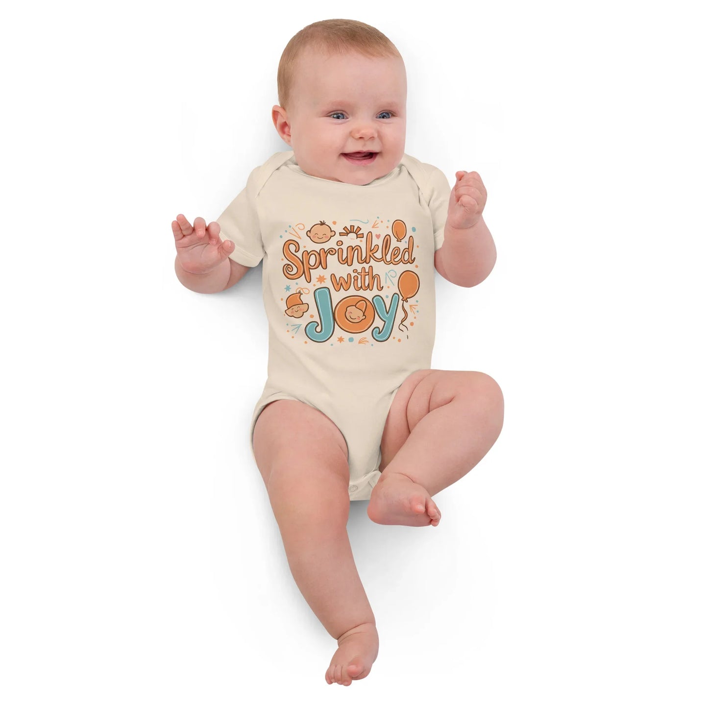 Sprinkled With Joy | Organic Cotton Baby Bodysuit - AwRans Clothing