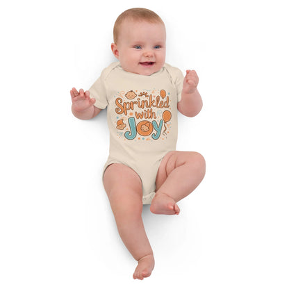 Sprinkled With Joy | Organic Cotton Baby Bodysuit - AwRans Clothing