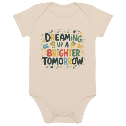 Dreaming Up A Brighter Tomorrow | Organic Cotton Baby Bodysuit - AwRans Clothing