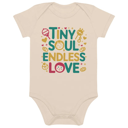Tiny Soul Endless Love | Organic Cotton Baby Bodysuit - AwRans Clothing