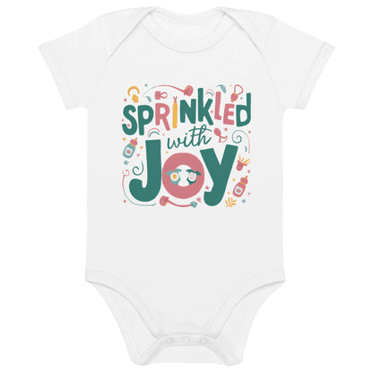 Sprinkled With Joy | Organic Cotton Baby Bodysuit - AwRans Clothing