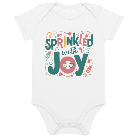 Sprinkled With Joy | Organic Cotton Baby Bodysuit - AwRans Clothing