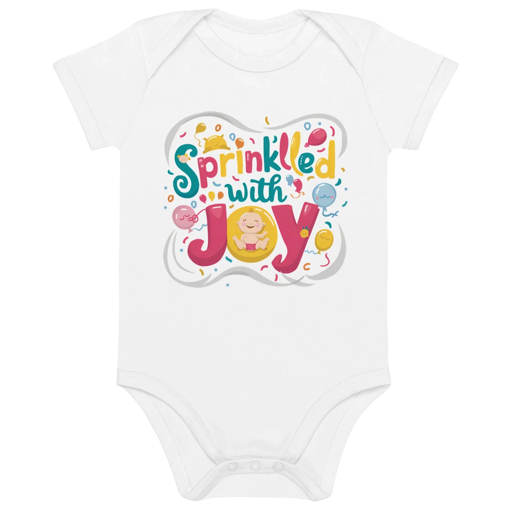 Sprinkled With Joy | Organic Cotton Baby Bodysuit - AwRans Clothing