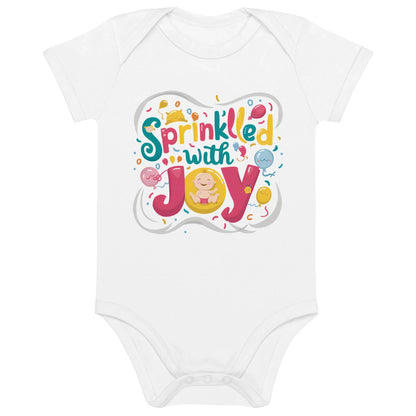 Sprinkled With Joy | Organic Cotton Baby Bodysuit - AwRans Clothing