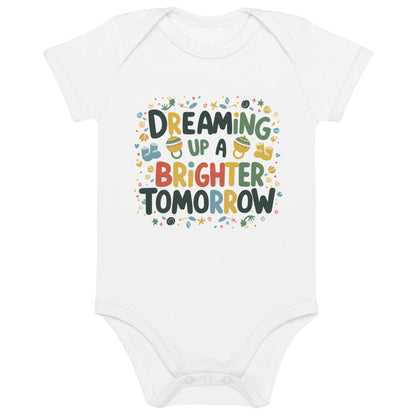 Dreaming Up A Brighter Tomorrow | Organic Cotton Baby Bodysuit - AwRans Clothing