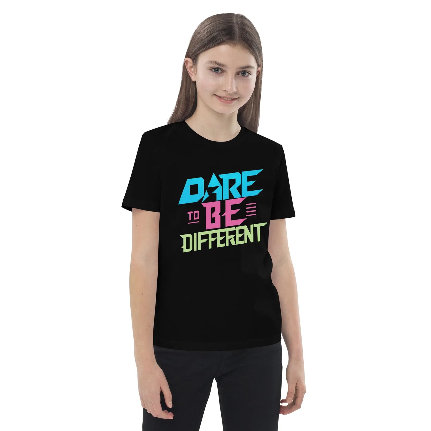 Organic Cotton Kids T-Shirt | Dare To Be Different - AwRans Clothing