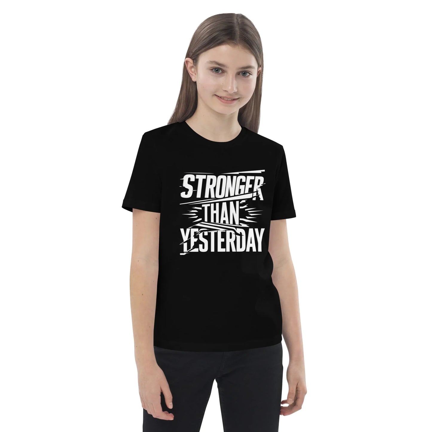 Organic Cotton Kids T-Shirt | Stronger Than Yesterday - AwRans Clothing