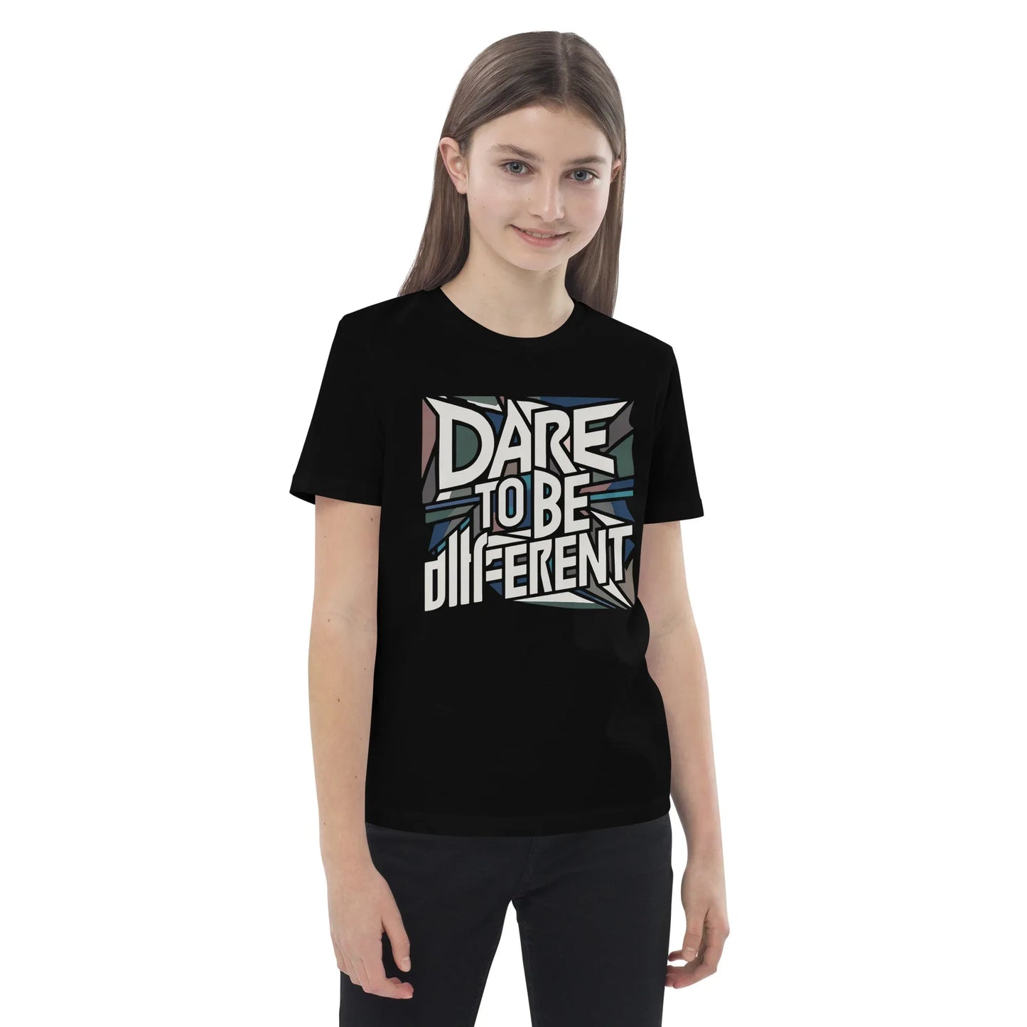Organic Cotton Kids T-Shirt | Dare To Be Different - AwRans Clothing