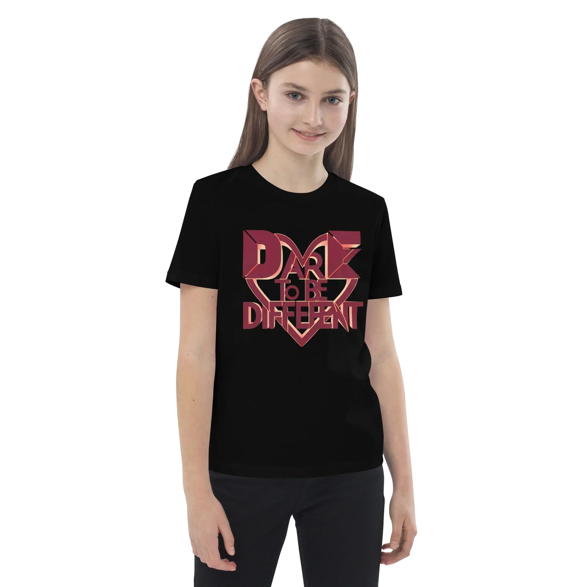Organic Cotton Kids T-Shirt | Dare To Be Different - AwRans Clothing