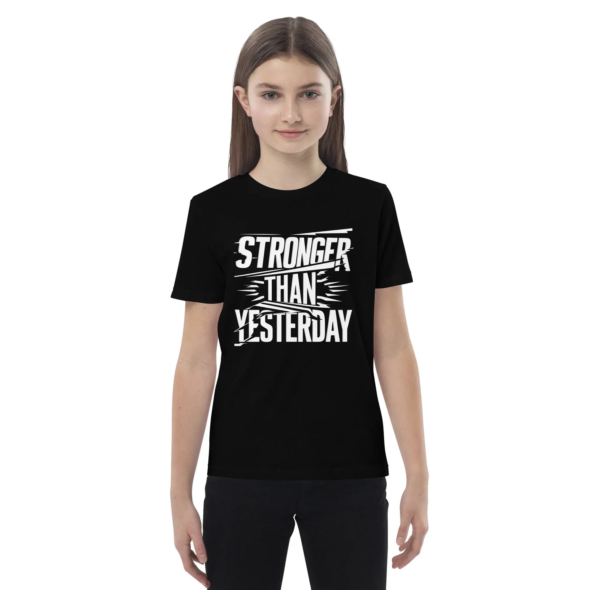Organic Cotton Kids T-Shirt | Stronger Than Yesterday - AwRans Clothing
