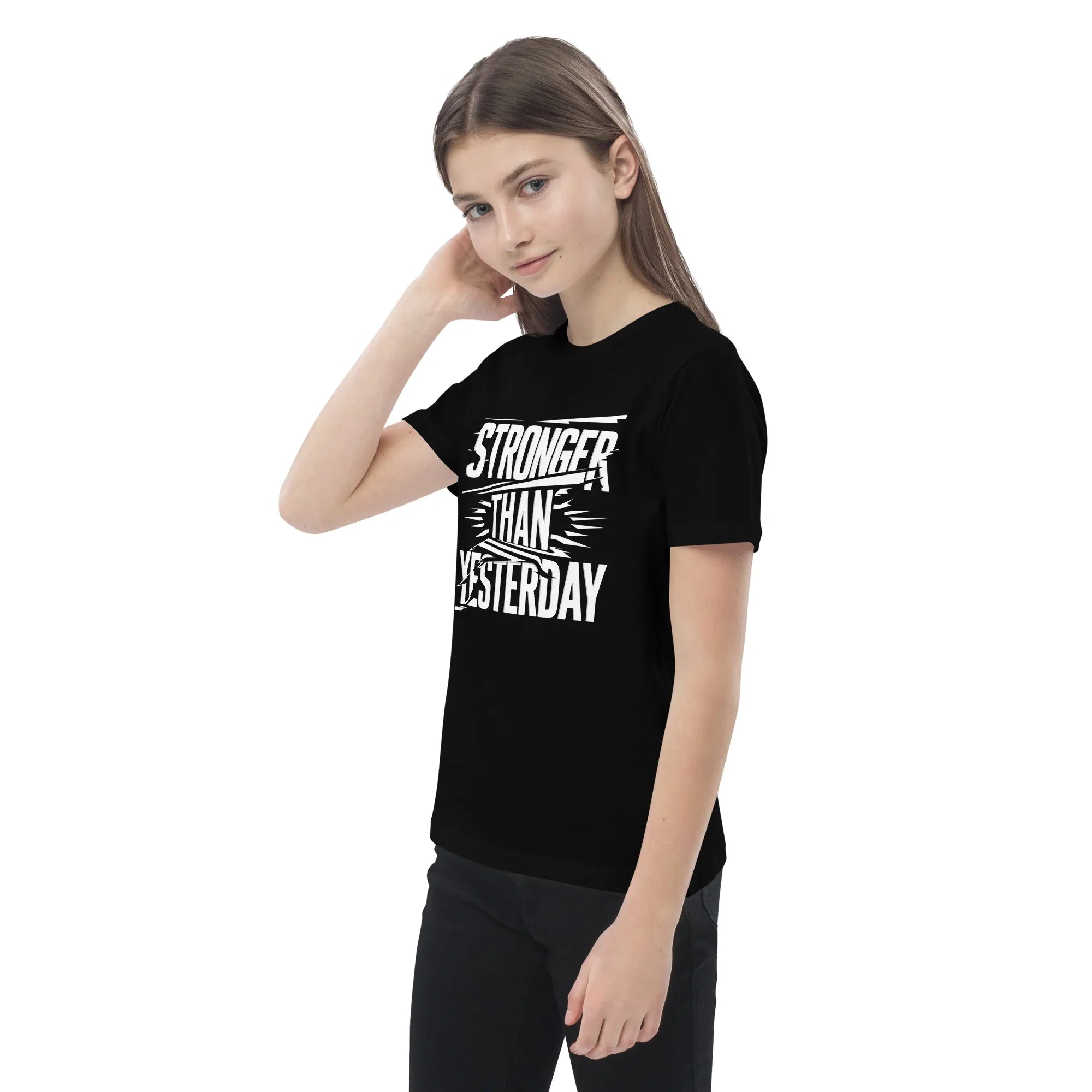 Organic Cotton Kids T-Shirt | Stronger Than Yesterday - AwRans Clothing