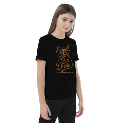 Organic Cotton Kids T-Shirt | Small Steps Big Dreams - AwRans Clothing