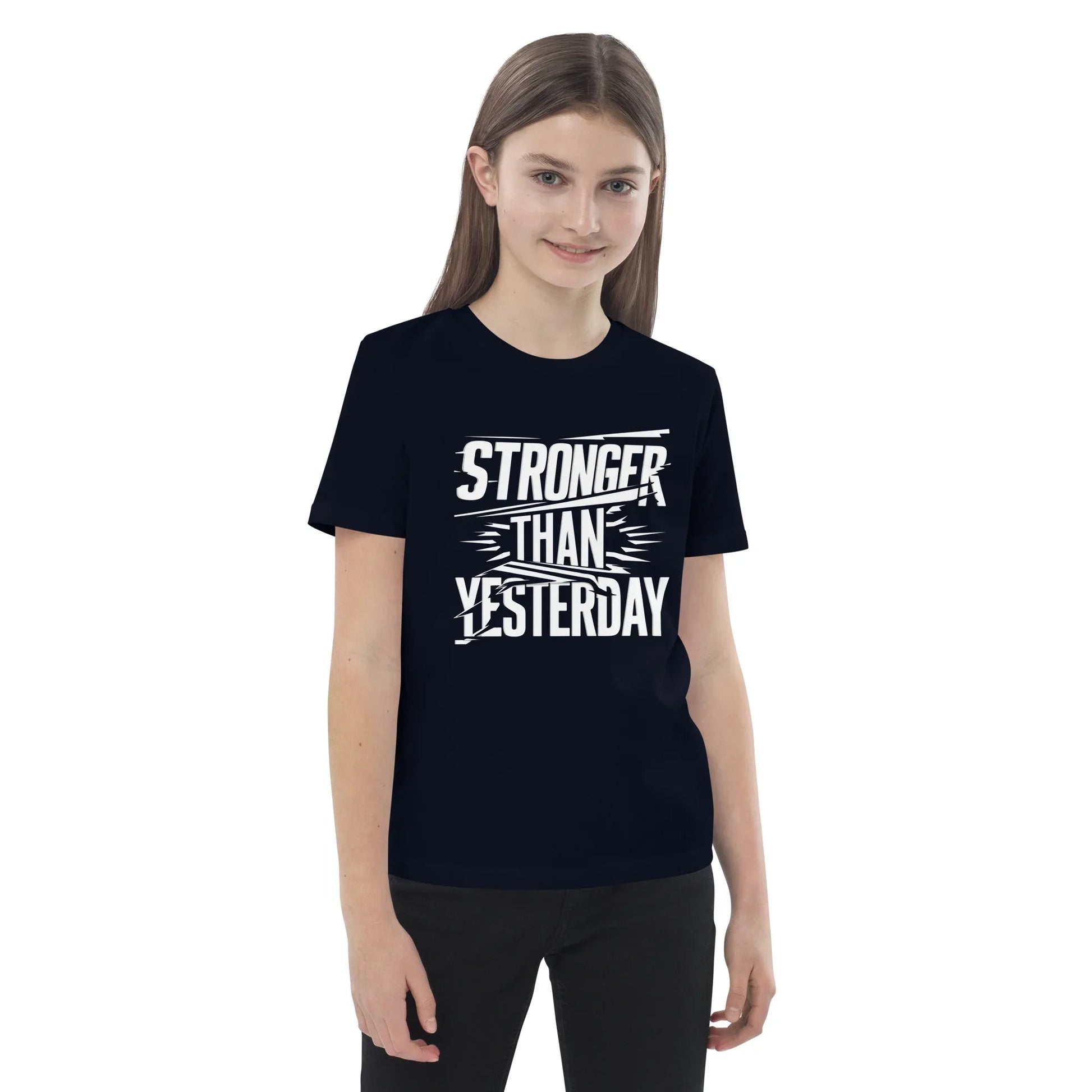 Organic Cotton Kids T-Shirt | Stronger Than Yesterday - AwRans Clothing