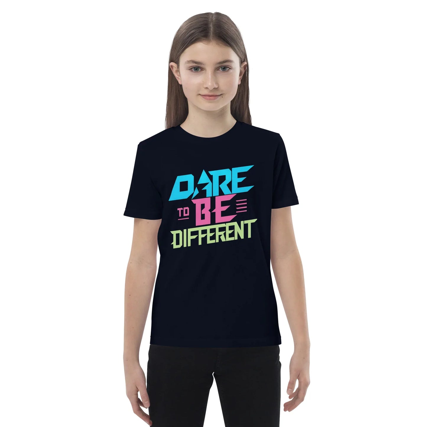 Organic Cotton Kids T-Shirt | Dare To Be Different - AwRans Clothing
